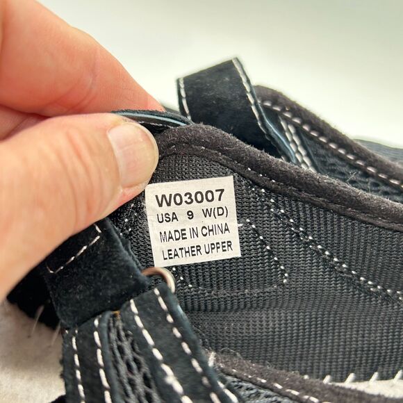 Propet Blazer Black Suede and Webbing Active Mary Jane Sport Shoes Size 9 - Picture 9 of 13